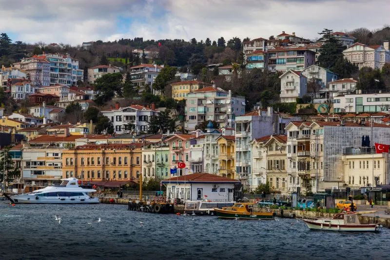 Bebek waterfront on the European shore of the Bosphorus