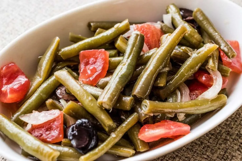 Vegetables and Olive Oil in Turkish Cuisine