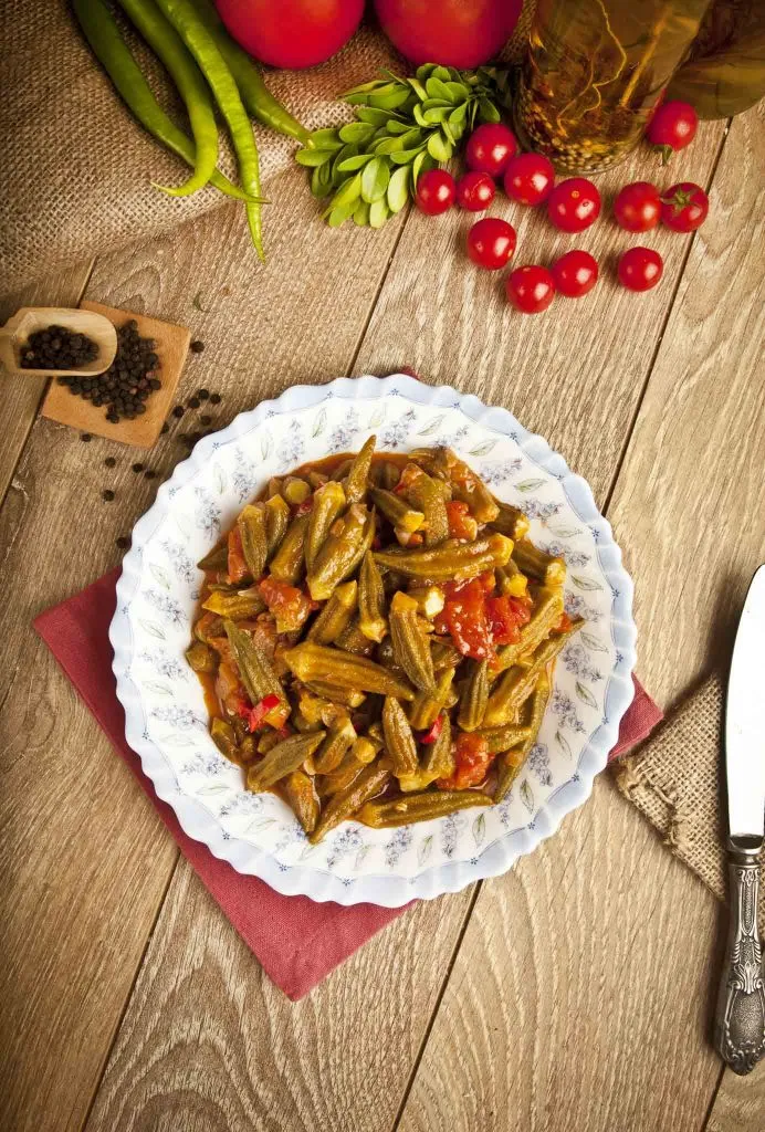 Vegetables and Olive Oil in Turkish Cuisine