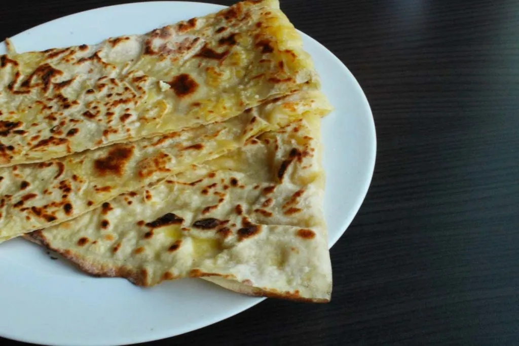 Gözleme at Gözlemece, a small shop near Dolmabahçe Palace in Istanbul