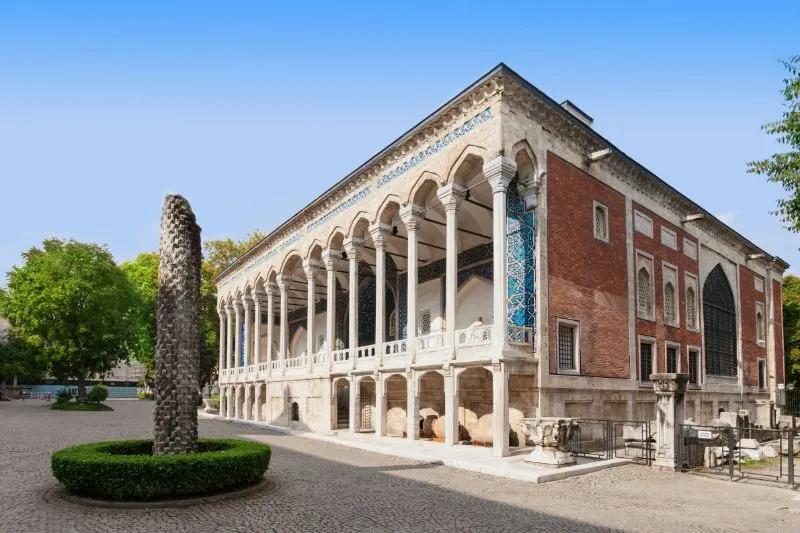 Facade of the Istanbul Archaeology Museums near Gülhane Park