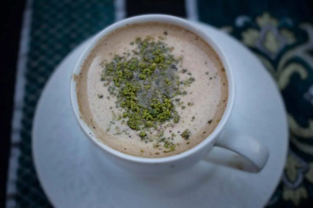 A cup of menengiç coffee