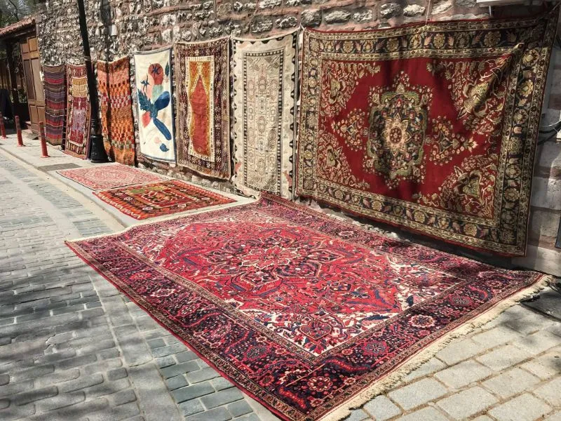 Handmade Turkish carpets at Motif Collection in Sultanahmet
